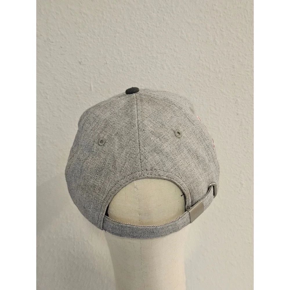 New Era 9TWENTY Women New England Patriots Hat Gray Pink Breast Cancer Awareness